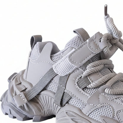 Children's Olympus Thick Soft Sole Sneakers - Gray