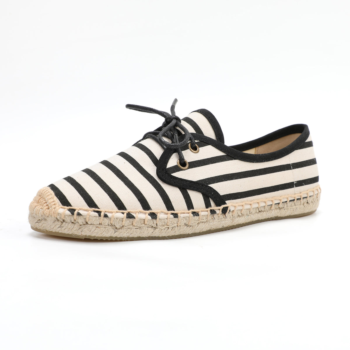 TONIVIS Women's Lace-Up Canvas Loafers