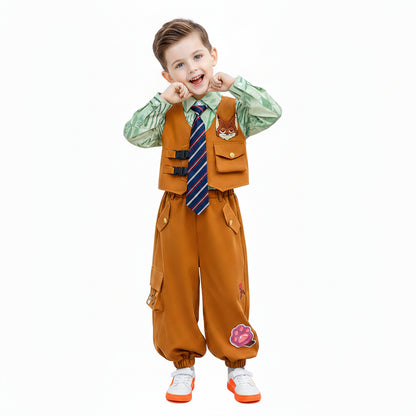 Zootopia Adorable Nick Wilde Inspired 4-Piece Outfit Set