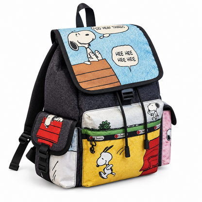 Peanuts Snoopy Patchwork Voyager Backpack