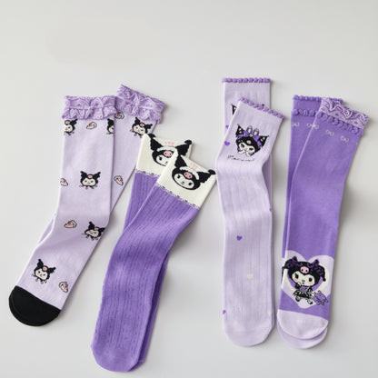 Adorable Kuromi Knee-High Ultra Soft Socks