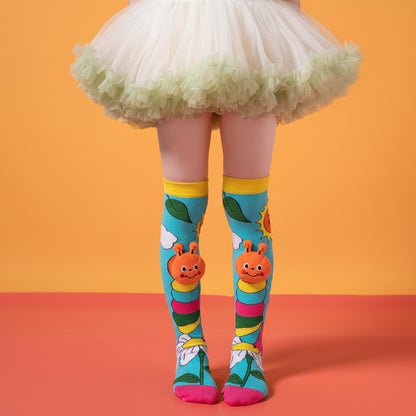 Kids Cute Cartoom Knee-High Crazy Socks