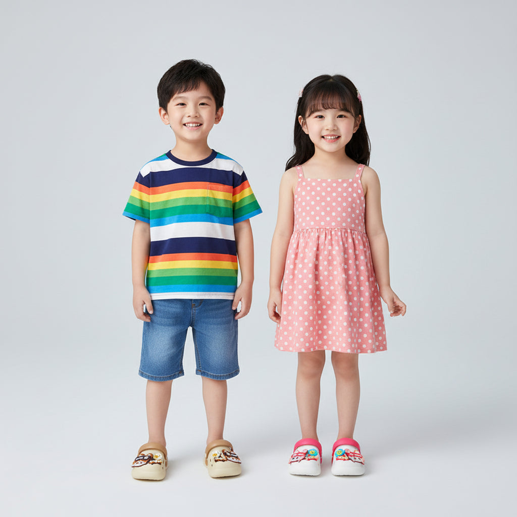 AeroGrip Lovely Smiles Children's Clog Sandals