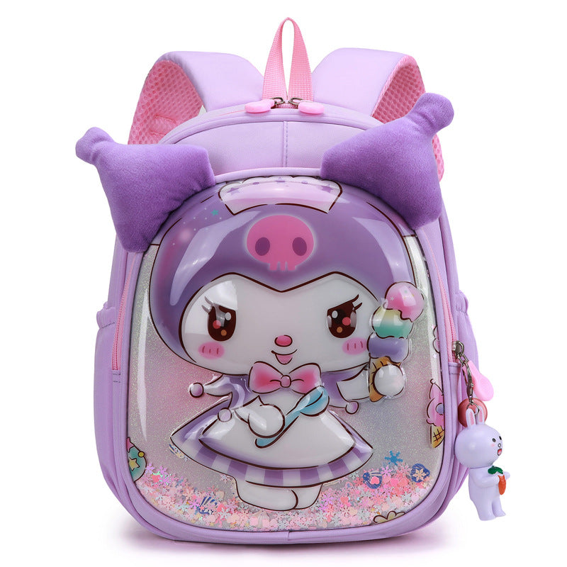 Kawaii Kuromi 3D Hard Shell Kids Backpack