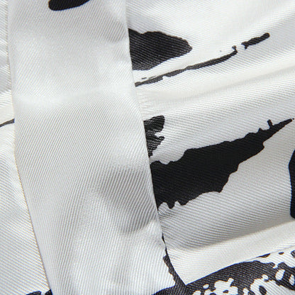 Flare Monochrome Jacquard Sleeveless Dress.