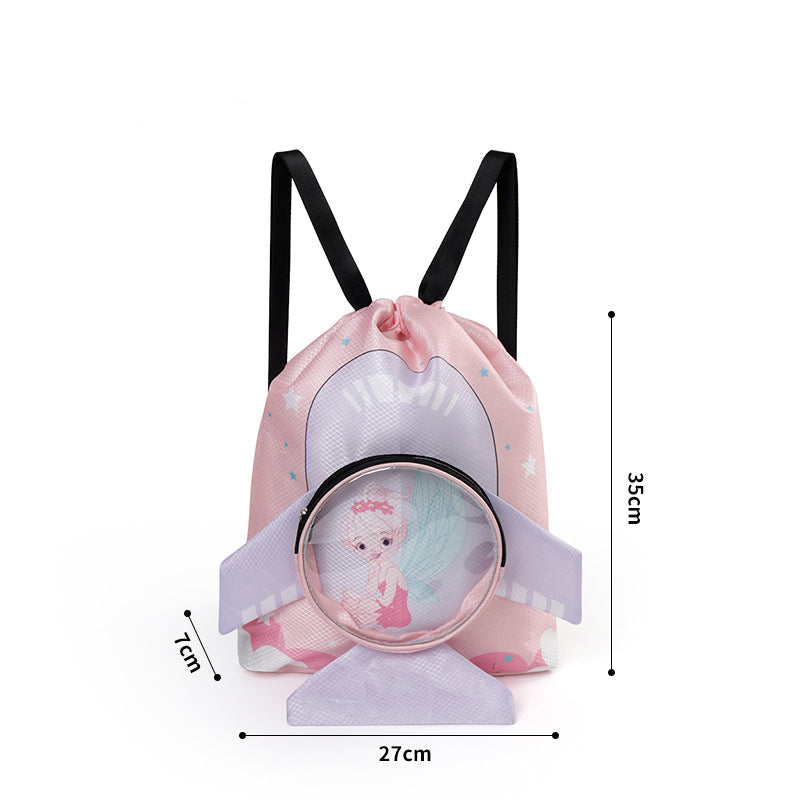 Kids Fun Cartoon Waterproof Beach Backpack