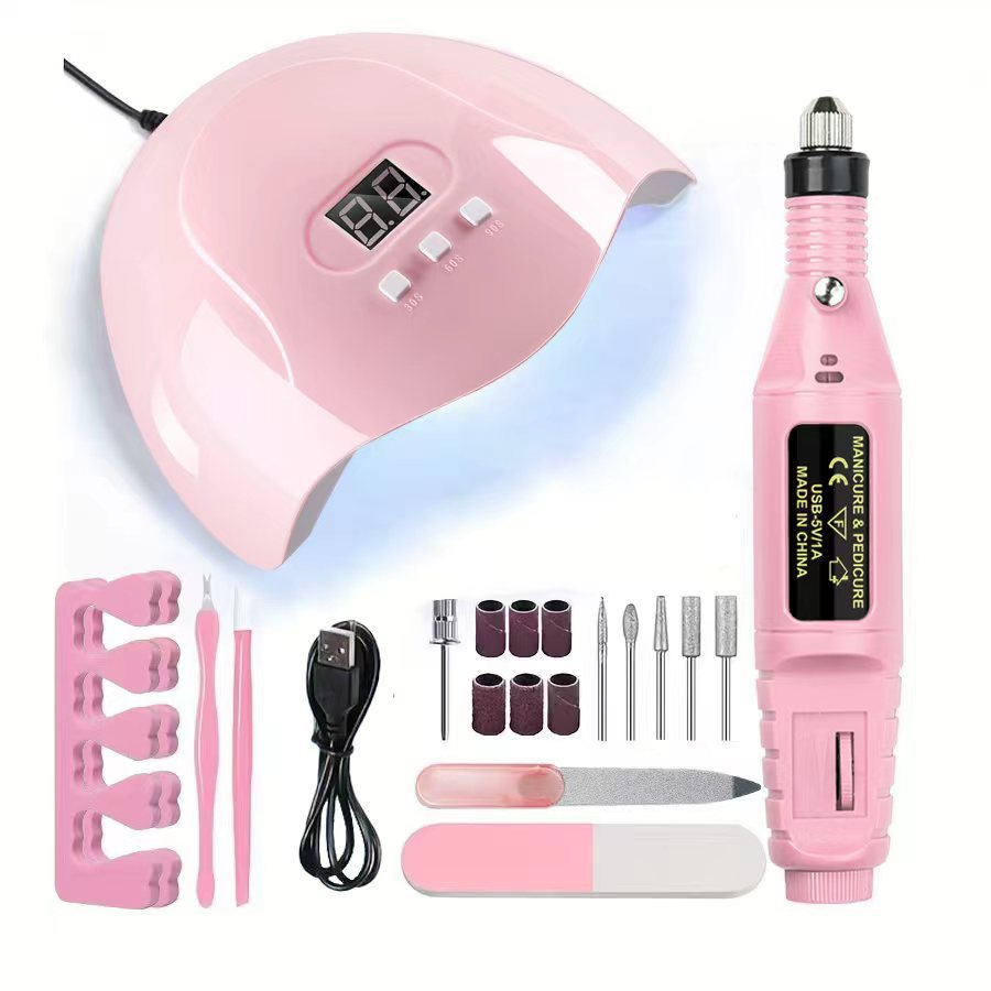 UV LED Nail Lamp & Electric Nail Drill Set