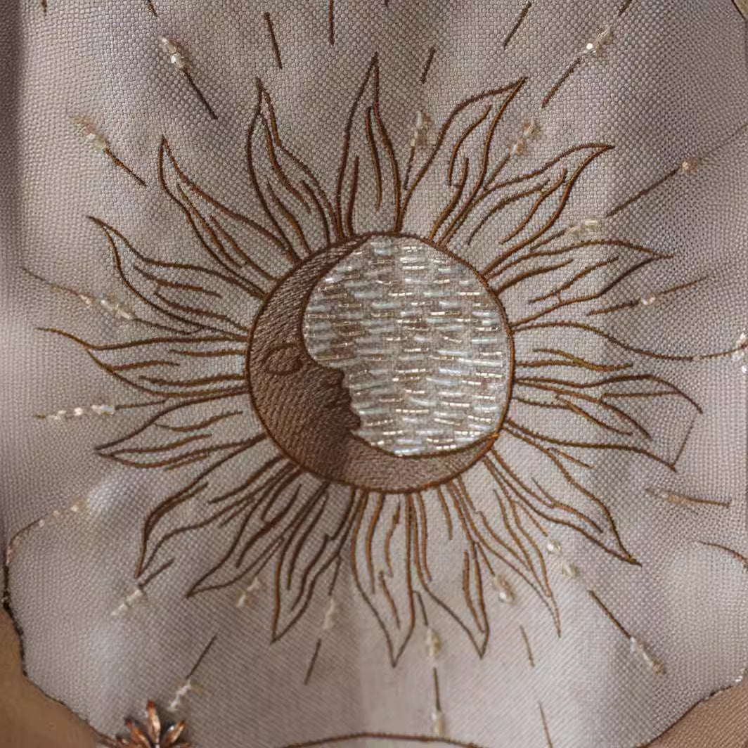Moda Embroidered Temperament Mini Dress.