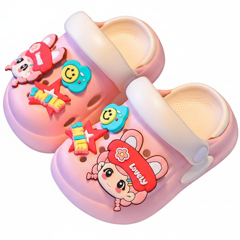 AeroGrip Lovely Smiles Children's Clog Sandals