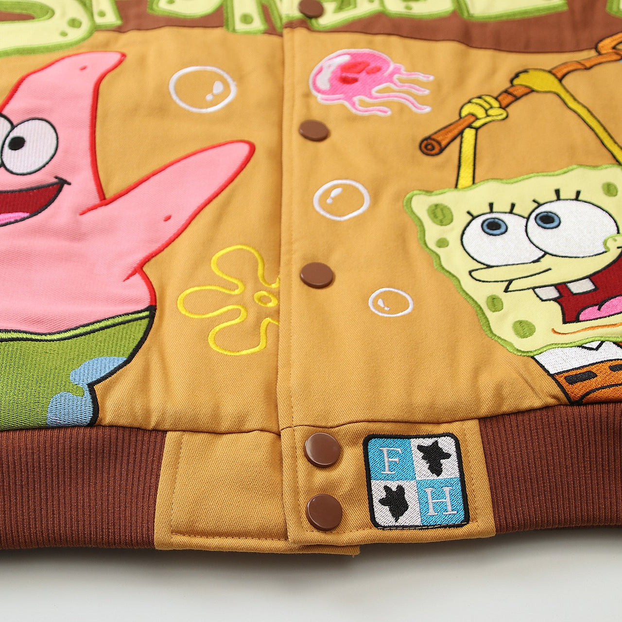 SpongeBob SquarePants "Lucky Day" Bomber Varsity Jacket