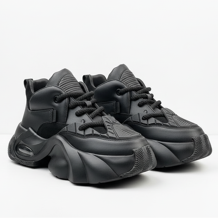 Men's Velocity Leather Shoes - Black