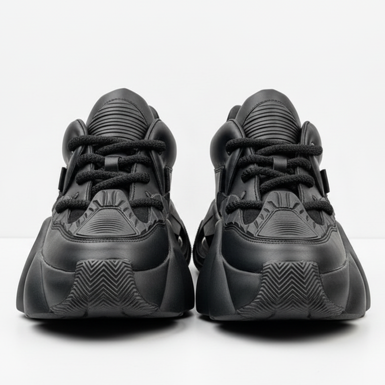 Men's Velocity Leather Shoes - Black