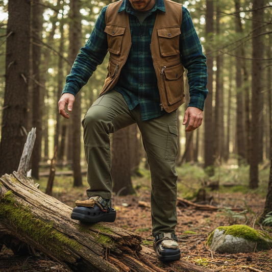 ZYLUS AeroGrip Camo Clog Sandals