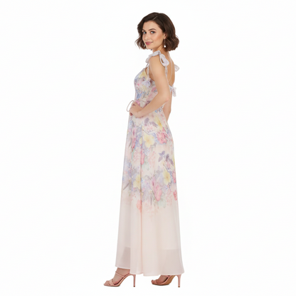 Fleura Embroidered Sweetheart Midi Dress