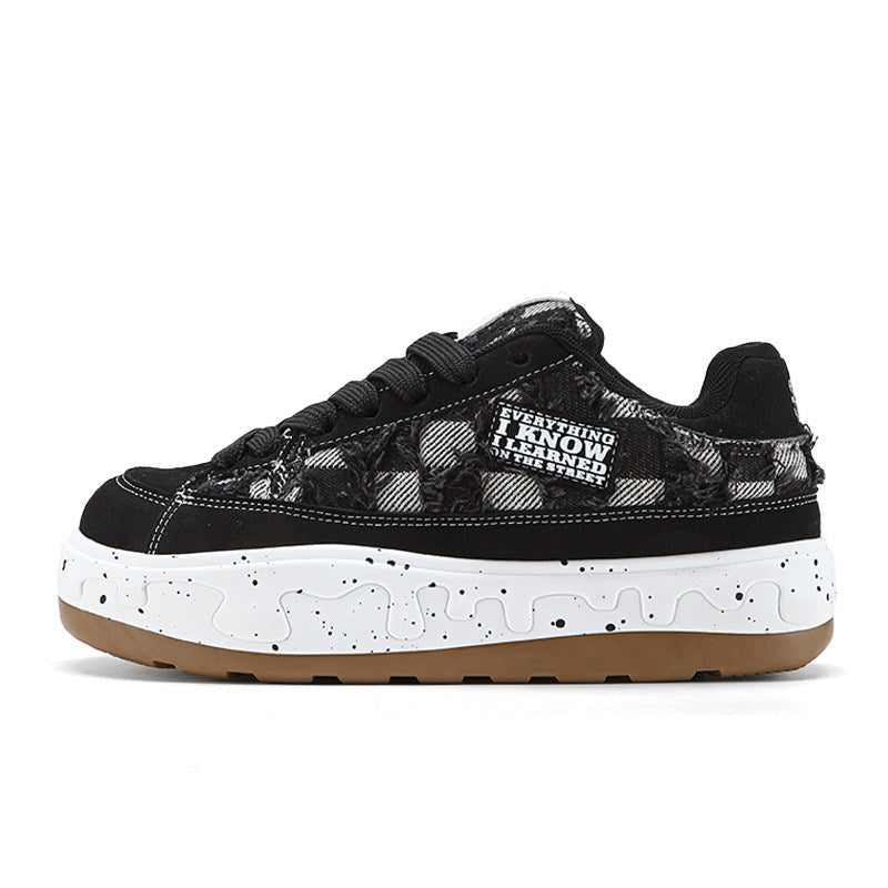 Sesame Street | Men's Plaid Chunky Casual Sneakers