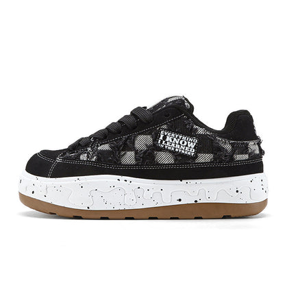 Sesame Street | Men's Plaid Chunky Casual Sneakers