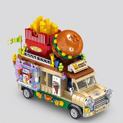 Hamburger Food Truck Building Block Set