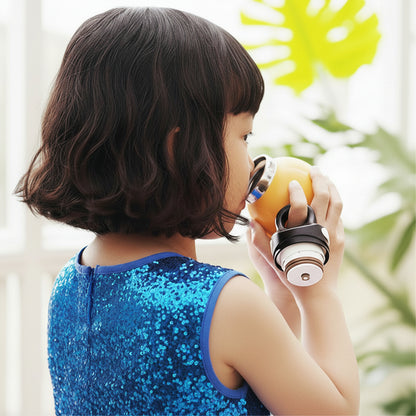 Kids Insulated Twist Free Water Bottle - Wood 400ml