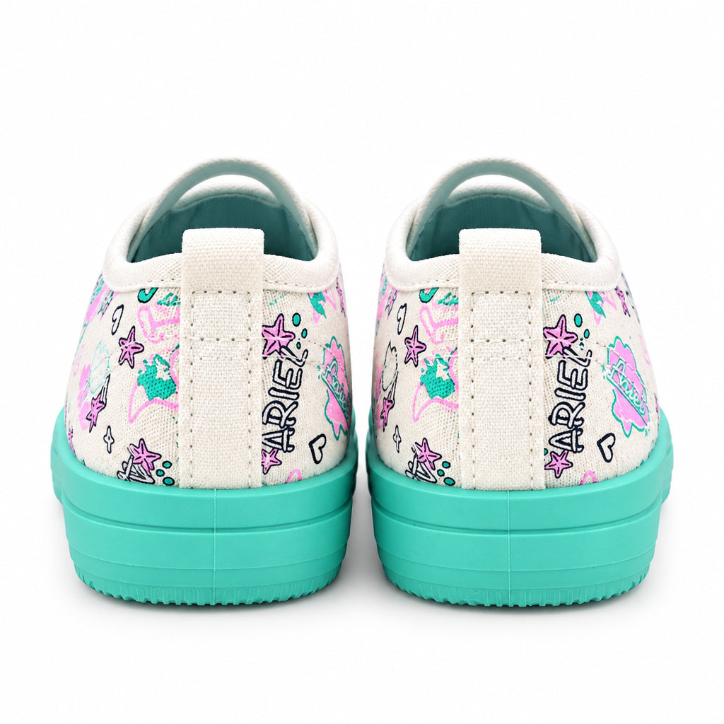 Princess Ariel The Little Mermaid Anti-Kick Canvas Ballet Shoes