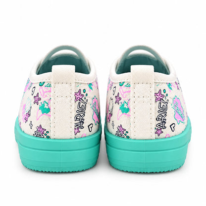 Princess Ariel The Little Mermaid Anti-Kick Canvas Ballet Shoes