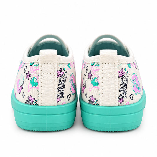 Princess Ariel The Little Mermaid Anti-Kick Canvas Ballet Shoes