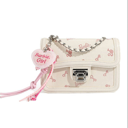 Barbie | Embossed Small Flap Crossbody Bag