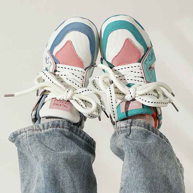 TALKING TOM | Graffiti Casual Sneakers - 2 Tone Intense