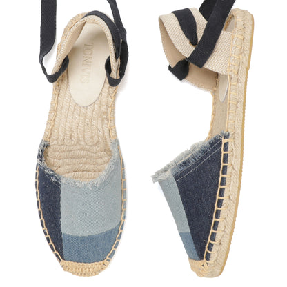 TONIVIS Women's Lace-Up Espadrille Shoes