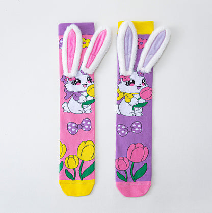 Girls' Vibrant Cute Cartoons Crazy Socks