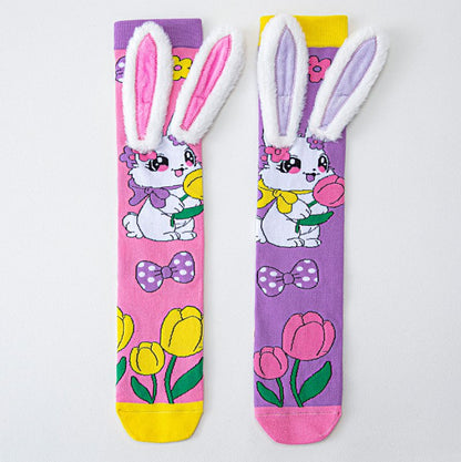 Girls' Vibrant Cute Cartoons Crazy Socks