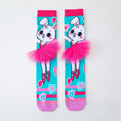 Kids Cute Cartoom Knee-High Crazy Socks