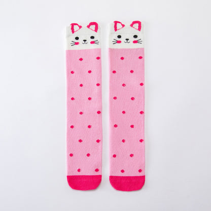 Girls Animal Cartoon Over-The-Knee Crazy Socks
