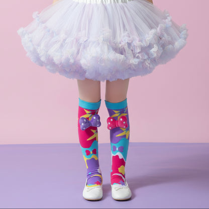 Girls' Cute 3D Cartoon Knee-High Crazy Socks