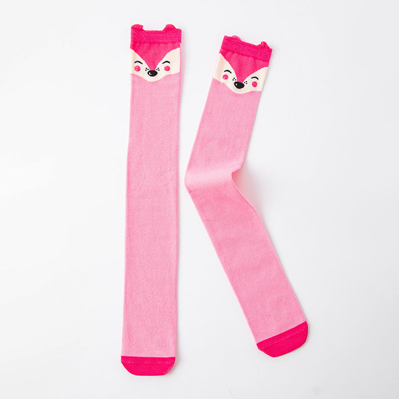 Girl's Adorable Animal Themed Over-The-Knee Crazy Socks
