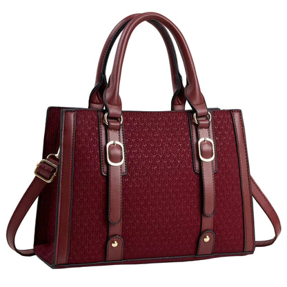 Buckle and Bloom Merlot Crossbody/Handbag