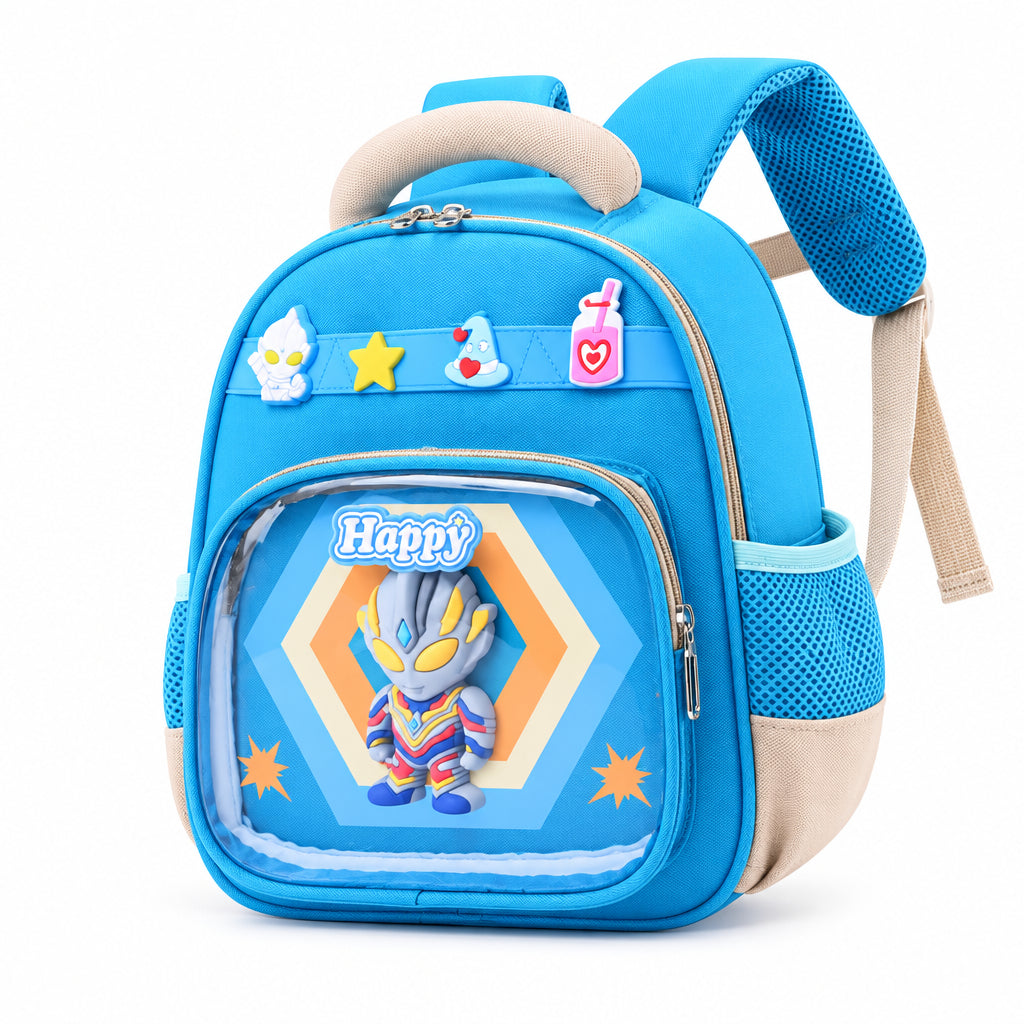 Kawaii 3D Ultraman Pop-Up Window Kids' Backpack