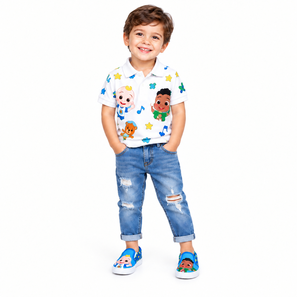 CoComelon Toddler Slip-On Canvas Sneakers