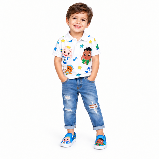 CoComelon Toddler Slip-On Canvas Sneakers