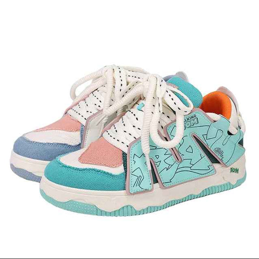 TALKING TOM | Graffiti Casual Sneakers - 2 Tone Intense