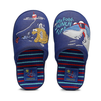 Children's Fin-tastic Fast Food Lunch Time Closed-Toe Home Slippers