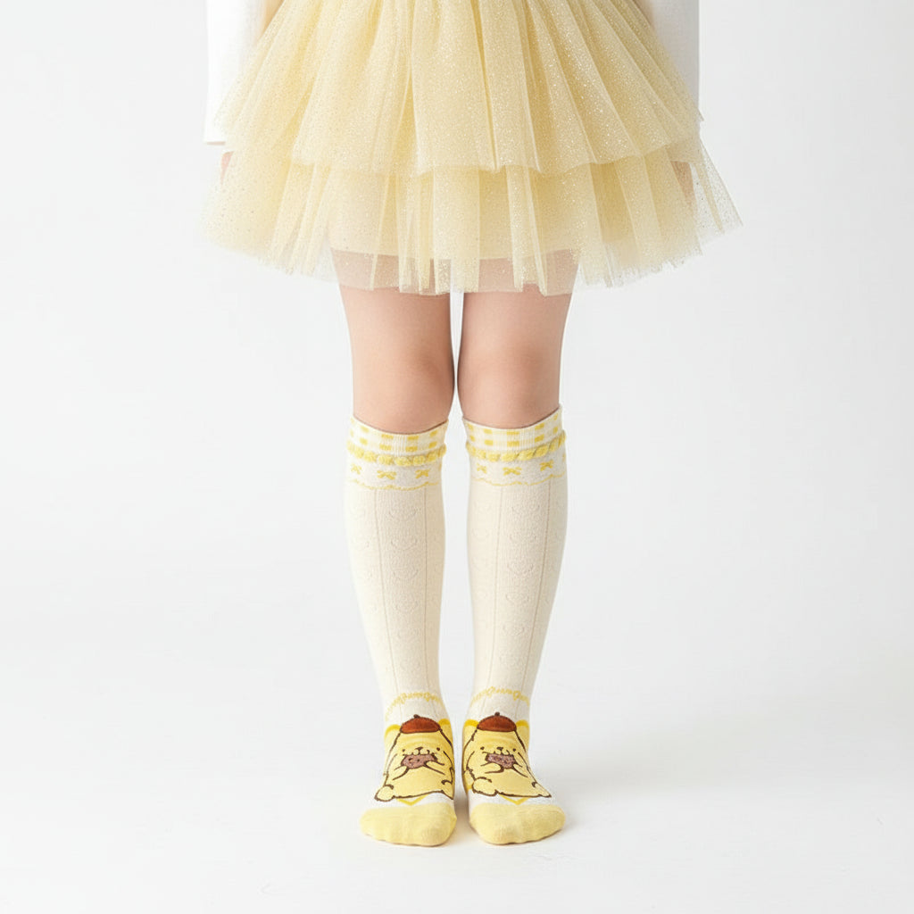 Girls' Kawaii Sanrio Characters Breathable High Socks