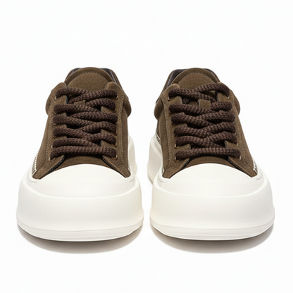 Men's Vibe Suede Casual Shoes - Coffee Brown