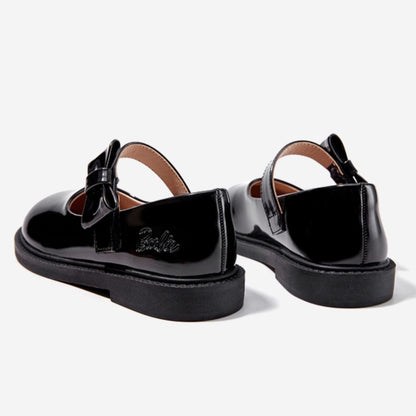 Barbie | Girl's Stylish Leather School Shoes - Heart