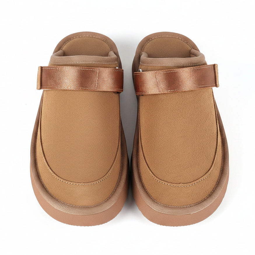Women's Mulleus Cowhide Sandals - Brown