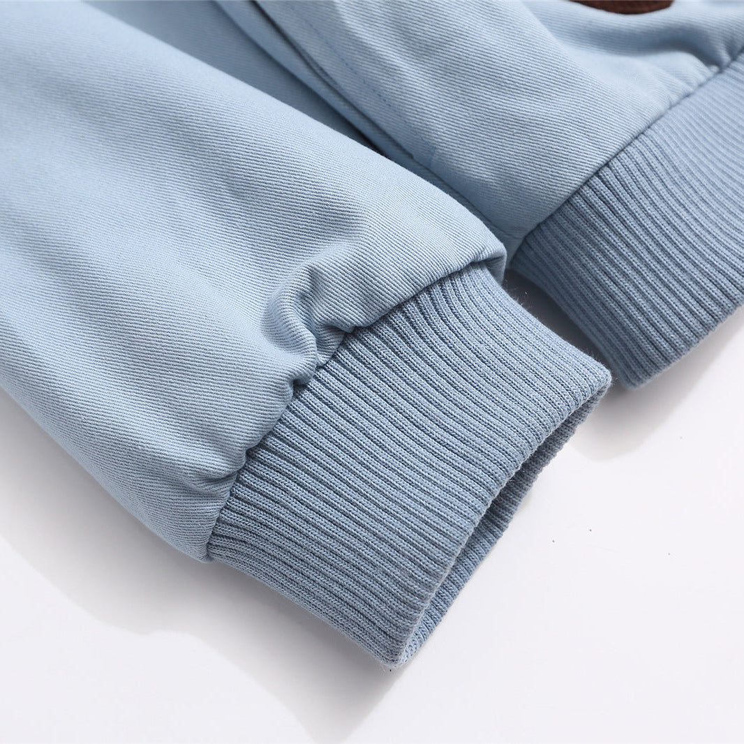 Corduroy Collar Puppy Paw Classic Jacket