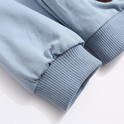 Corduroy Collar Puppy Paw Classic Jacket