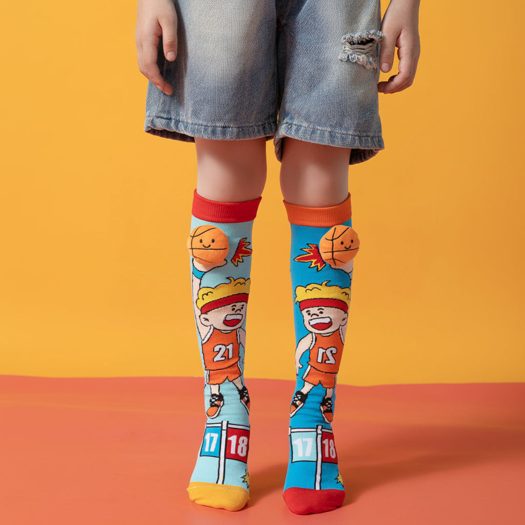 Adorable 3D Sporty Knee-High Socks