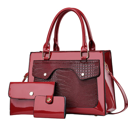 Classic LustraLuxe Trio Handbag/Crossbody Bag