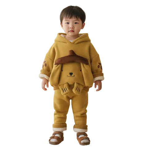 Boys' Pal 3D Plush Winter Fleece 2-Piece Outfit