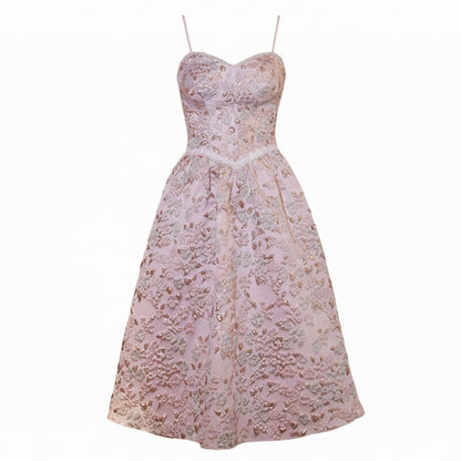 Fiore Gem Suspender Midi Dress.